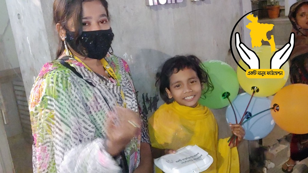 Smiling children receiving clean aid support